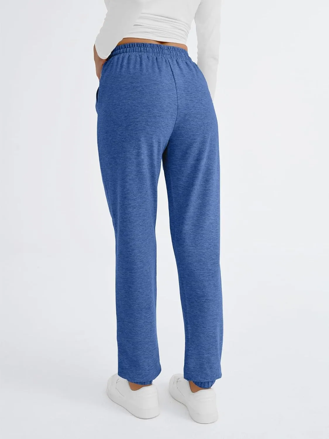 2025 Sweatpants Women Baggy Cinch Bottom Athletic Pants Straight Leg Joggers with Pocket Lounge Pajamas Soft Trousers