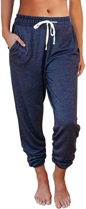 2025 Sweatpants Women Baggy Cinch Bottom Athletic Pants Straight Leg Joggers with Pocket Lounge Pajamas Soft Trousers