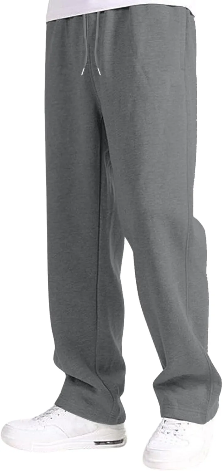 Baggy Sweatpants for Men Mens Joggers Cargopants Clothes Casual Sweatpants Work Solid Sports Pants Drawstring
