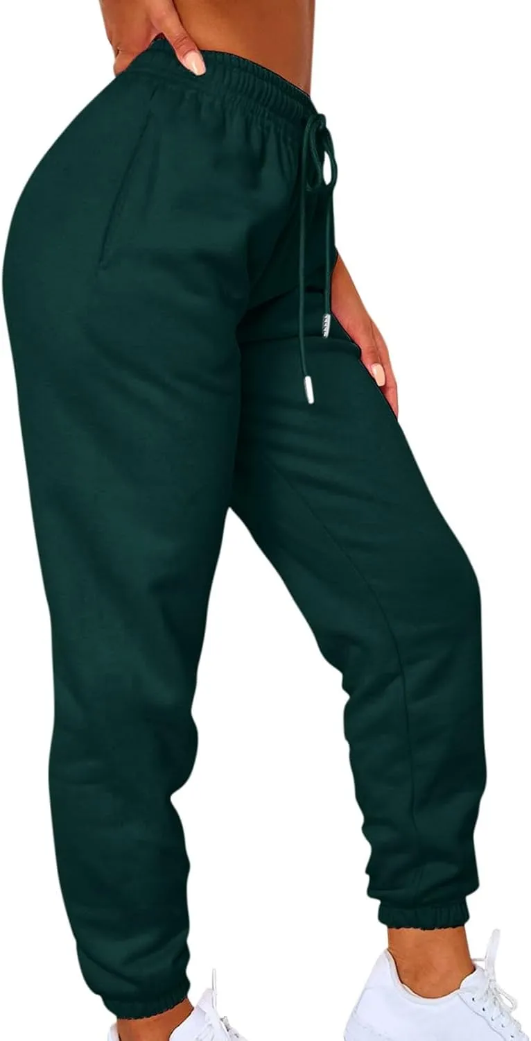 Baggy Sweatpants for Women Girls Teen Plus Size Athletic Joggers Fleece Cargo Pants Drawstring Bottoms Lounge