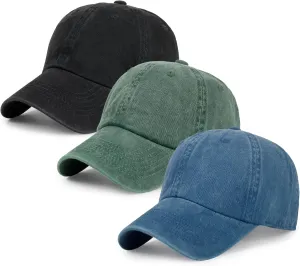 Baseball Caps Men Women Unisex Washed Cotton Adjustable Golf Dad Hat