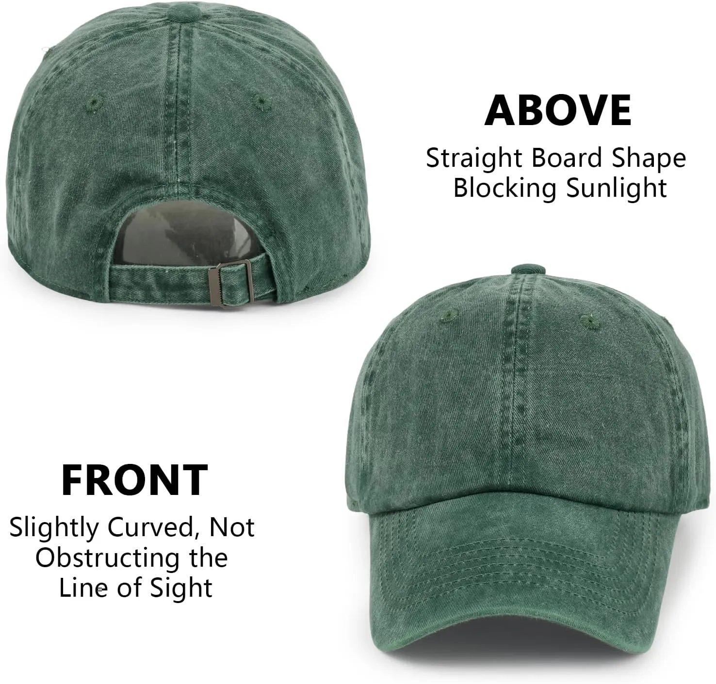 Baseball Caps Men Women Unisex Washed Cotton Adjustable Golf Dad Hat