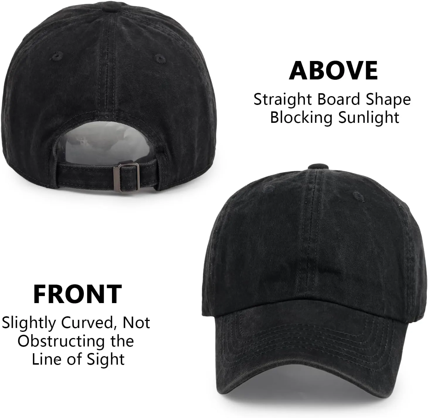 Baseball Caps Men Women Unisex Washed Cotton Adjustable Golf Dad Hat