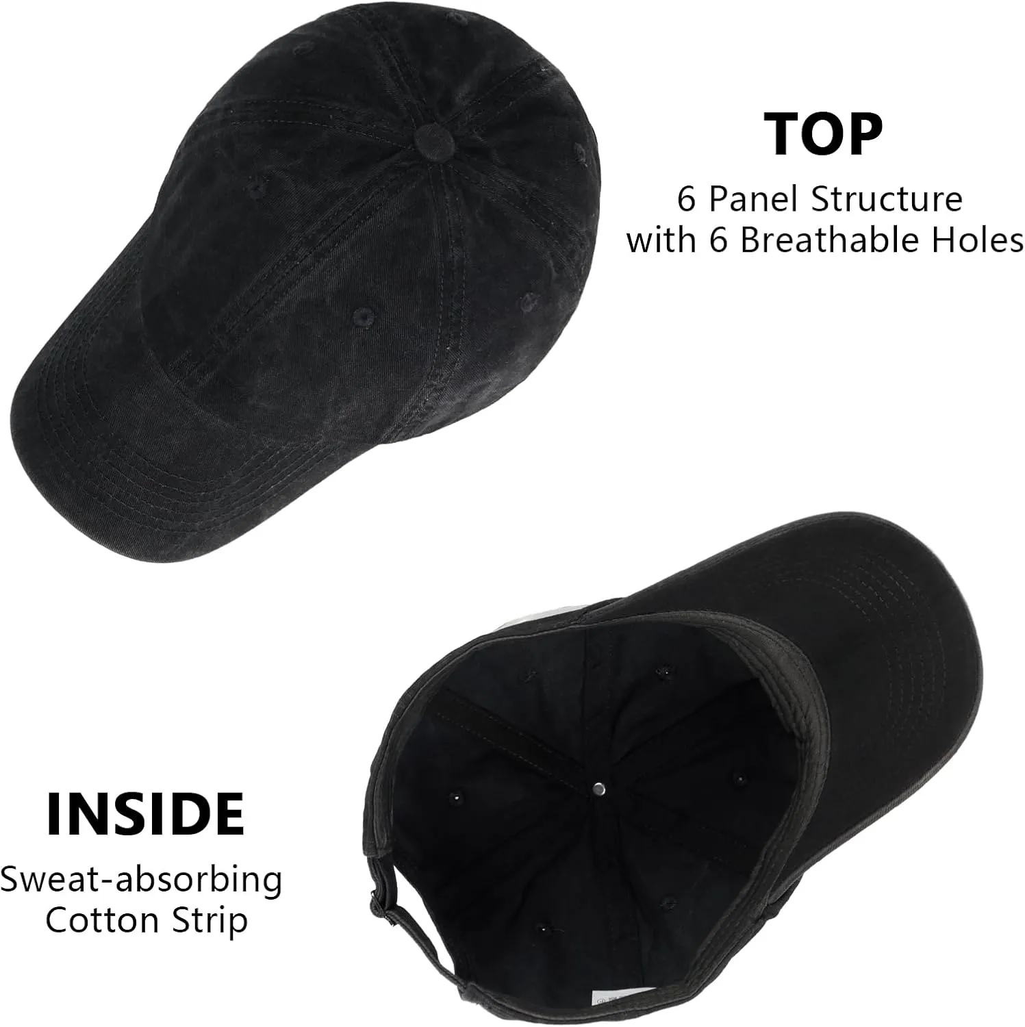 Baseball Caps Men Women Unisex Washed Cotton Adjustable Golf Dad Hat