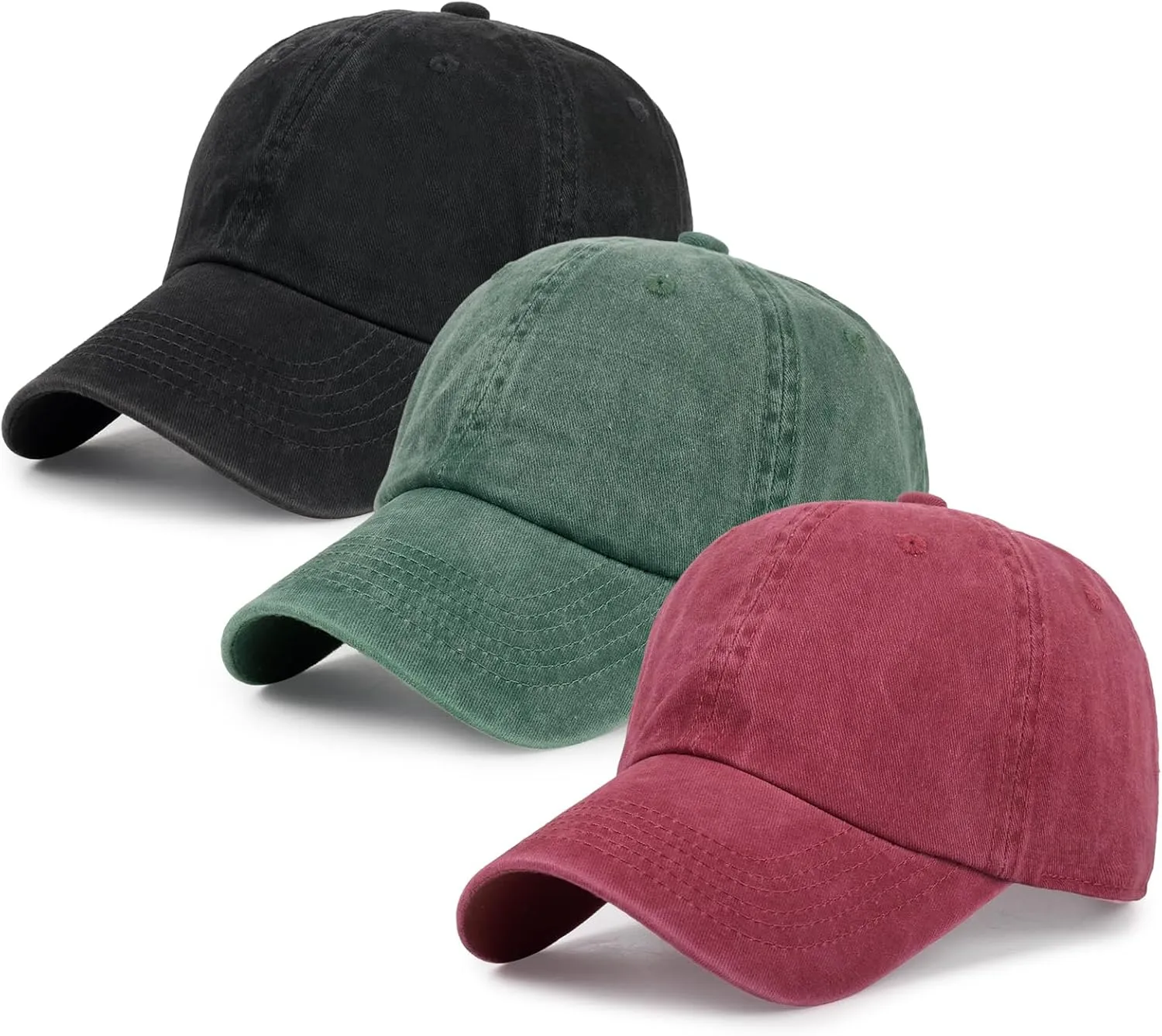 Baseball Caps Men Women Unisex Washed Cotton Adjustable Golf Dad Hat