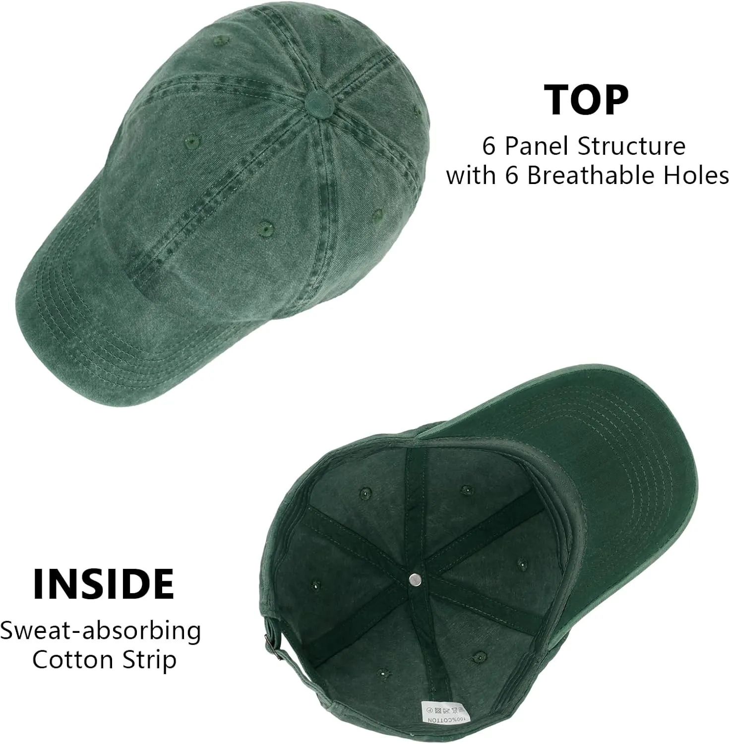 Baseball Caps Men Women Unisex Washed Cotton Adjustable Golf Dad Hat