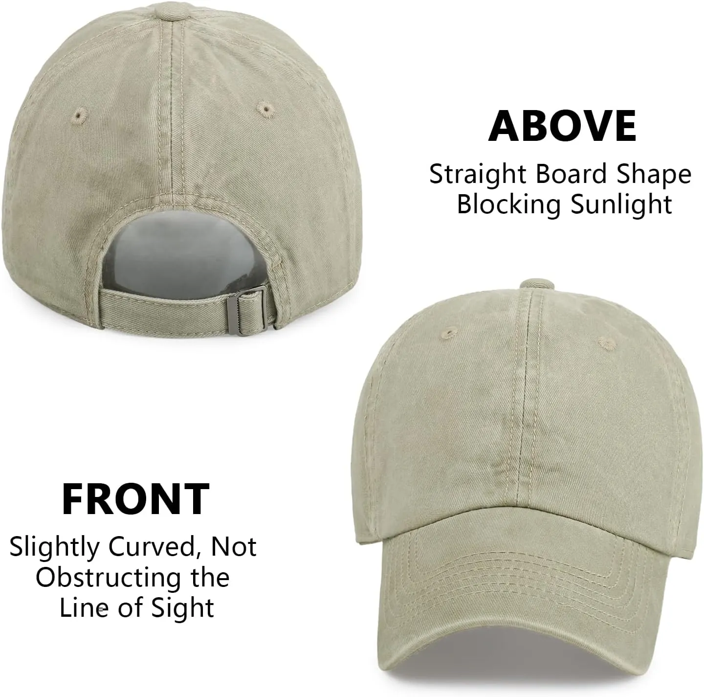 Baseball Caps Men Women Unisex Washed Cotton Adjustable Golf Dad Hat