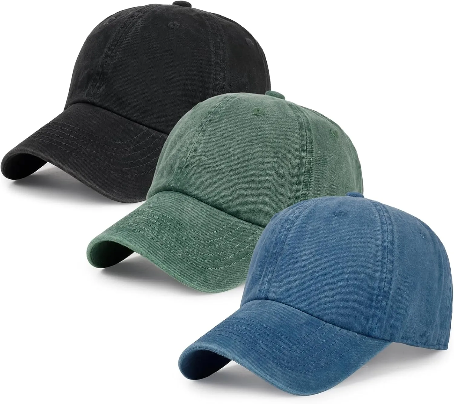 Baseball Caps Men Women Unisex Washed Cotton Adjustable Golf Dad Hat