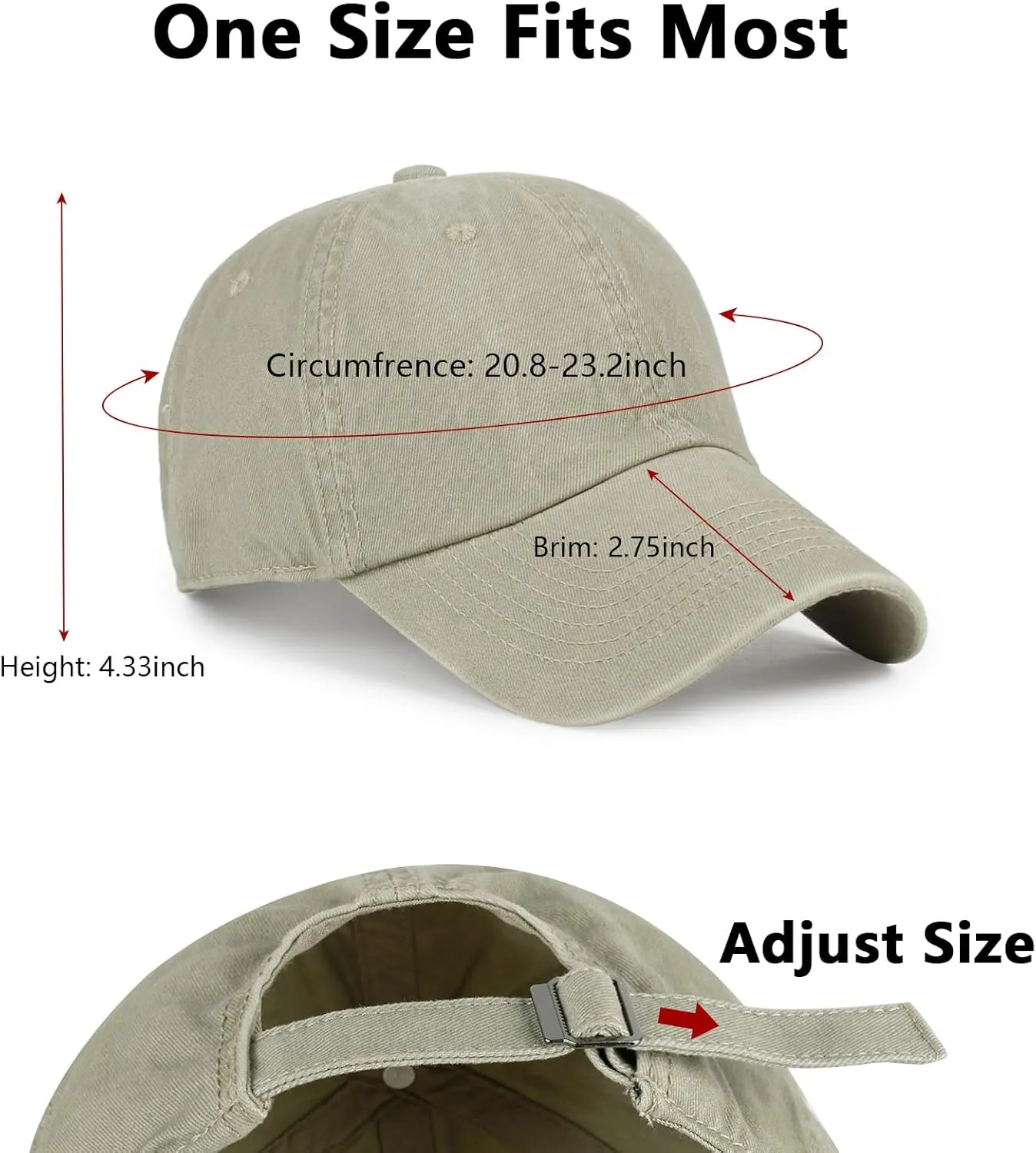 Baseball Caps Men Women Unisex Washed Cotton Adjustable Golf Dad Hat
