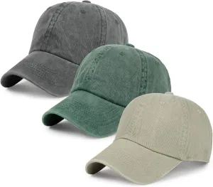 Baseball Caps Men Women Unisex Washed Cotton Adjustable Golf Dad Hat