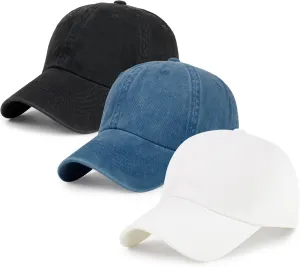 Baseball Caps Men Women Unisex Washed Cotton Adjustable Golf Dad Hat
