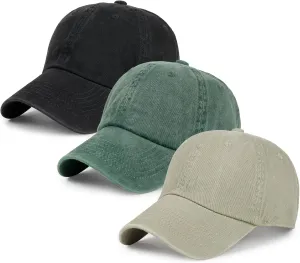 Baseball Caps Men Women Unisex Washed Cotton Adjustable Golf Dad Hat