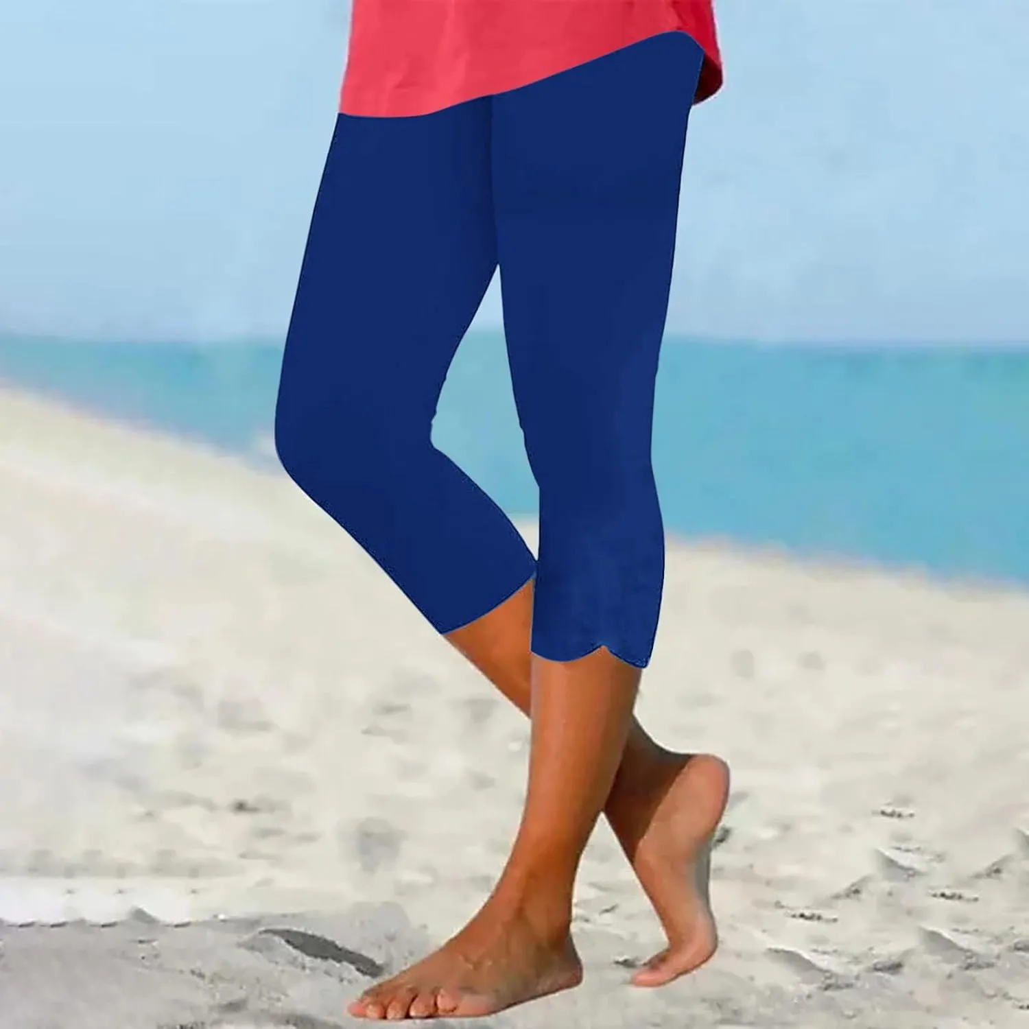 Beach Elastic Gym Leggings for Women High Waist Tummy Control Butt Lifting Cutout Colored Tights Yoga Soft Yoga Pants
