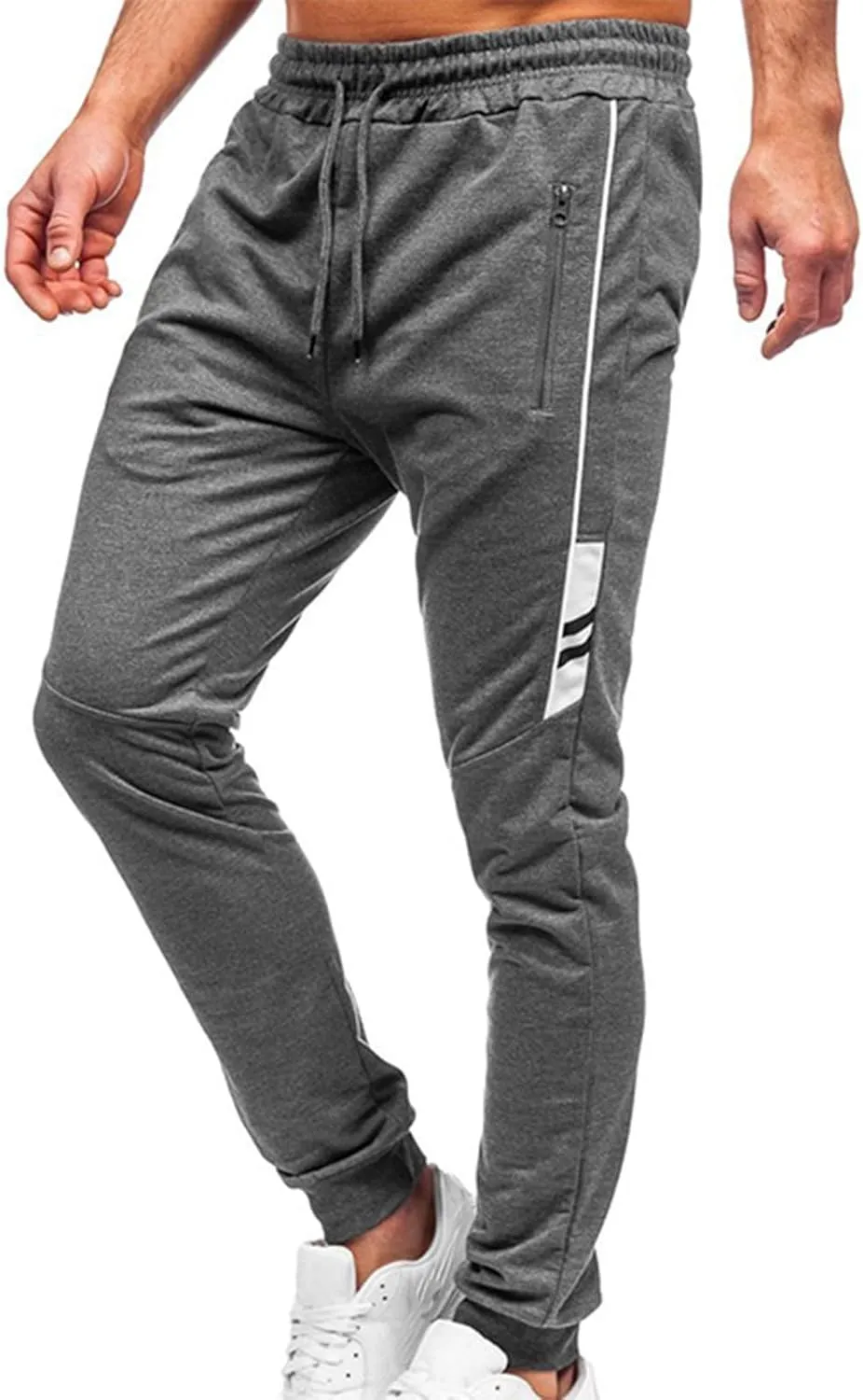 BIFUTON Fleece Lined Pants Men,Men's Warm Fleece Pants Sherpa Lined Sweatpants Winter Running Joggers Pants Outdoor Trousers