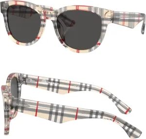 BURBERRY BE4393 Cat-Eye Shape Sunglasses With Eyewear Kit Bundle - Sun Glasses with High Bridge Fit - Women's Designer Sunglasses
