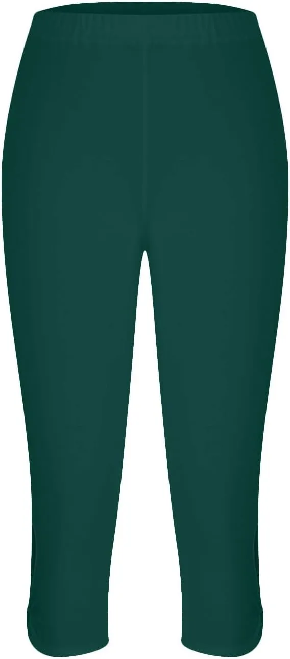 Capri Leggings for Women 2025 Cutout Yoga Capris Summer High Waist Crop Tights Workout Compression Pants with Pockets