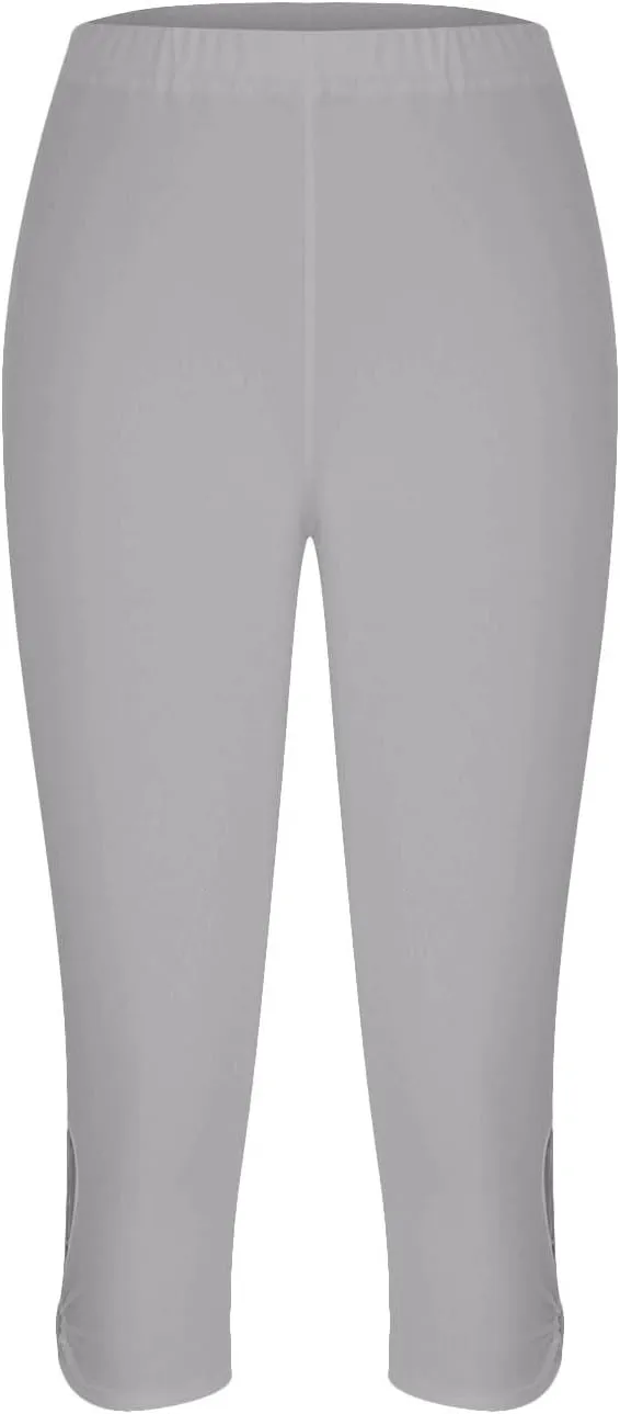 Capri Leggings for Women 2025 Cutout Yoga Capris Summer High Waist Crop Tights Workout Compression Pants with Pockets