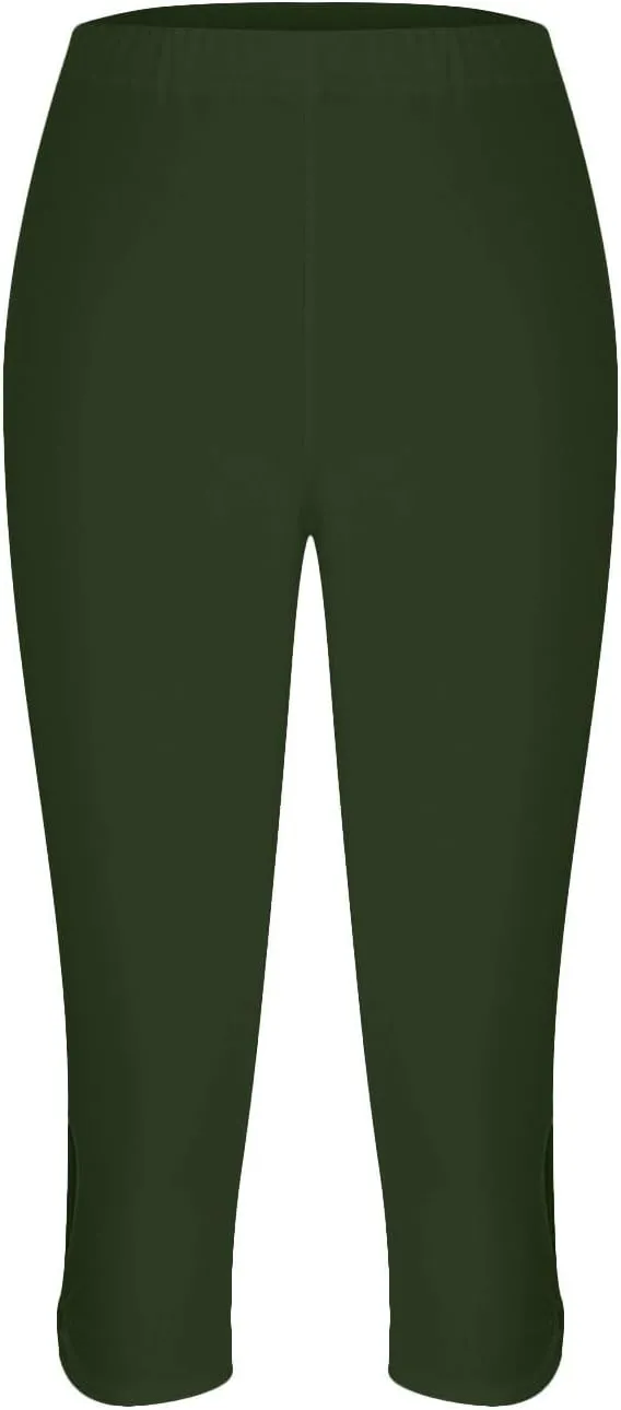 Capri Leggings for Women 2025 Cutout Yoga Capris Summer High Waist Crop Tights Workout Compression Pants with Pockets