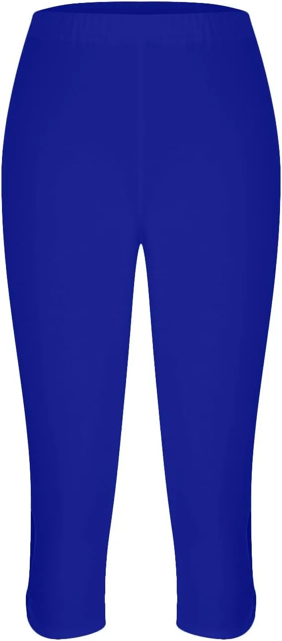Capri Leggings for Women 2025 Cutout Yoga Capris Summer High Waist Crop Tights Workout Compression Pants with Pockets