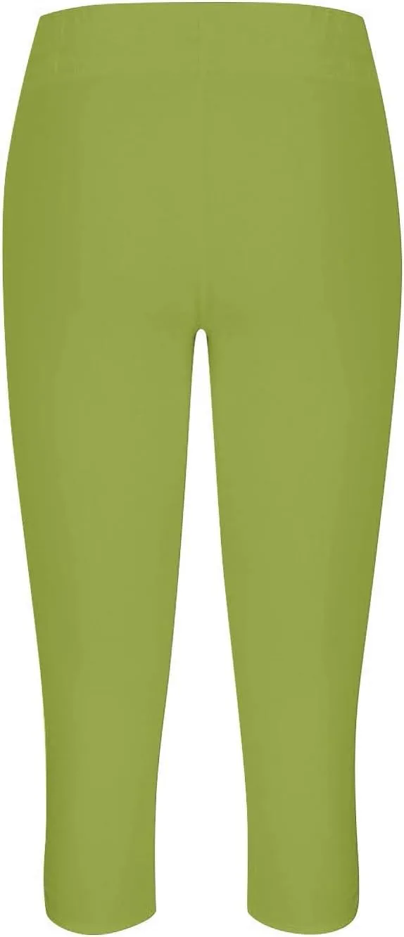 Capri Leggings for Women 2025 High Waisted Knee Length Workout Yoga Pants with Cutout Skinny Compression Tights