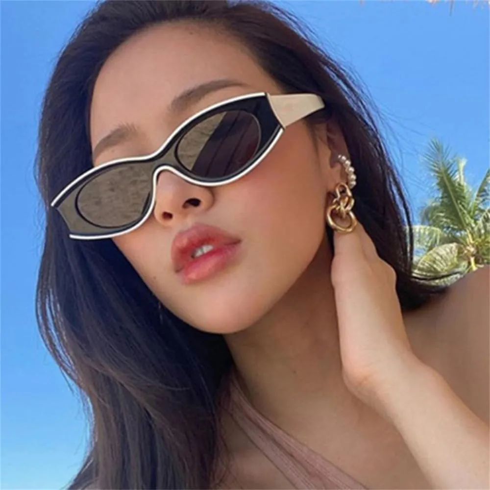 Cat Eye Sunglasses Vintage Men Women Cateye Sun Glasses UV400 Sunglasses for Women Men