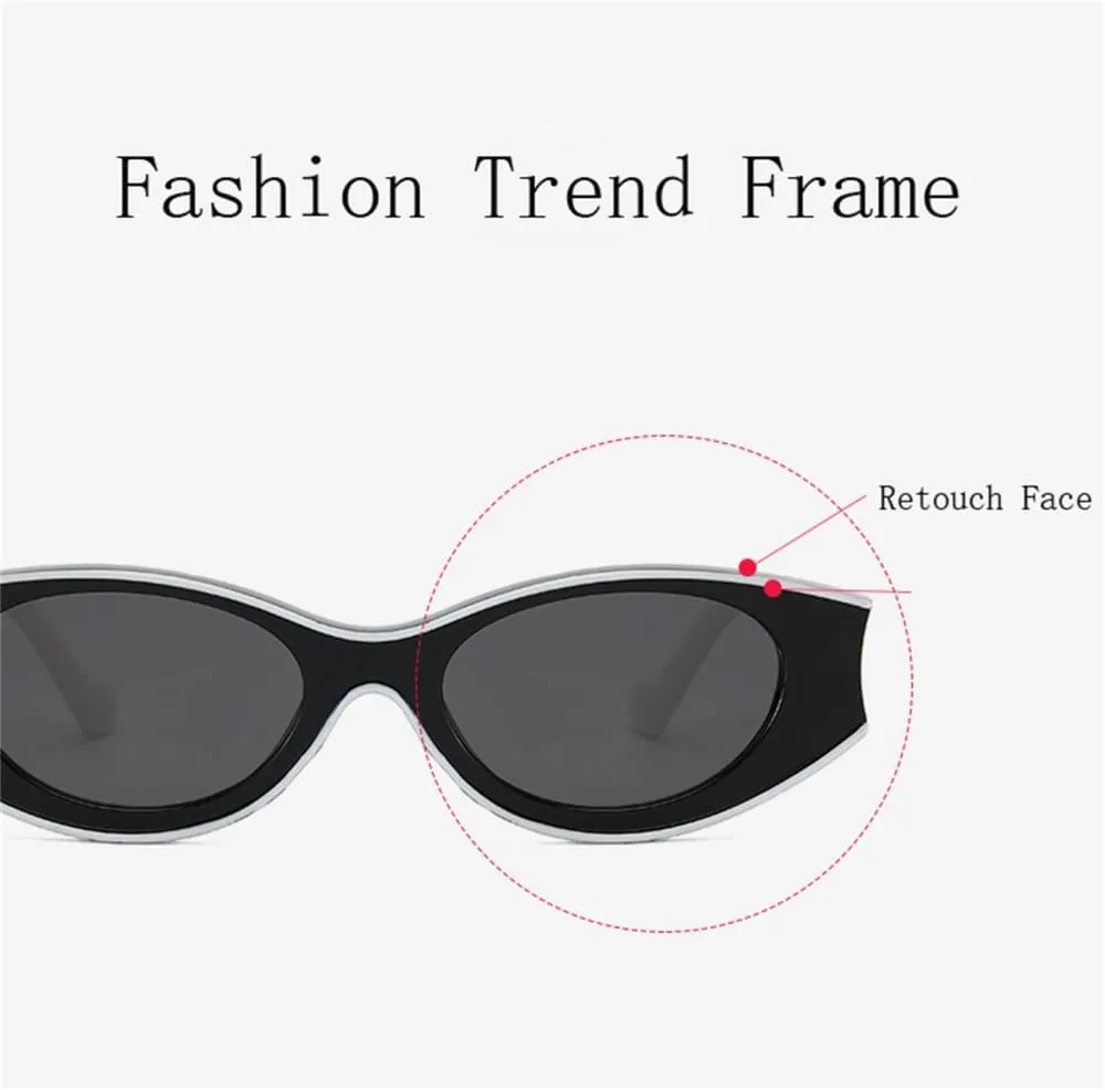 Cat Eye Sunglasses Vintage Men Women Cateye Sun Glasses UV400 Sunglasses for Women Men
