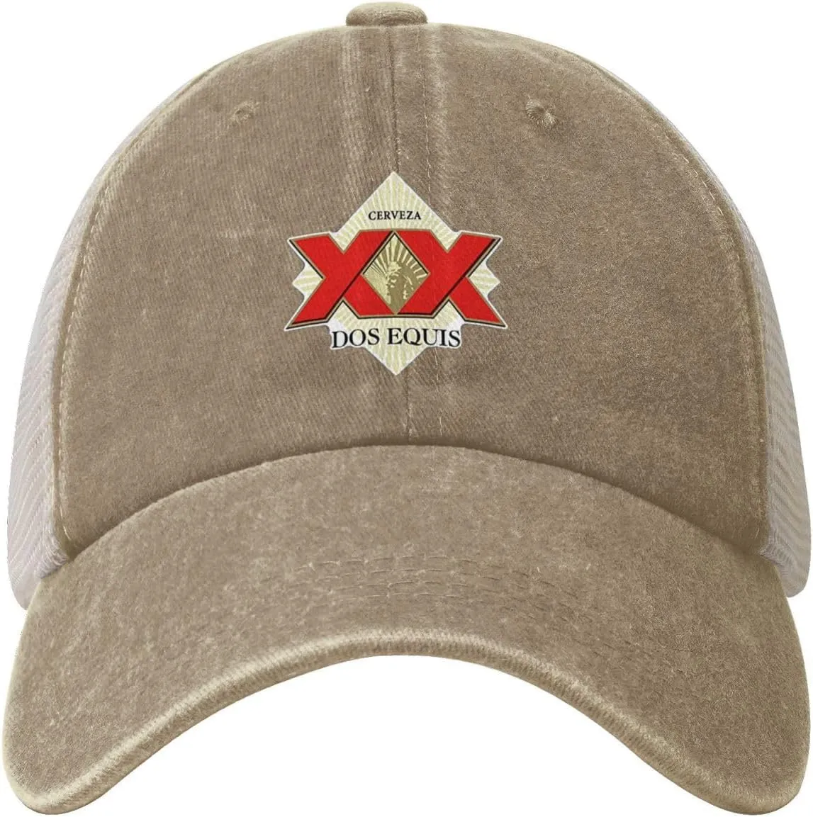 Cerveza Xx Dos Equis Logo Adjustable Baseball Cap Sport Vintage Washed Mesh Baseball Cap