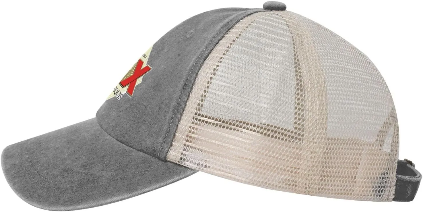 Cerveza Xx Dos Equis Logo Adjustable Baseball Cap Sport Vintage Washed Mesh Baseball Cap