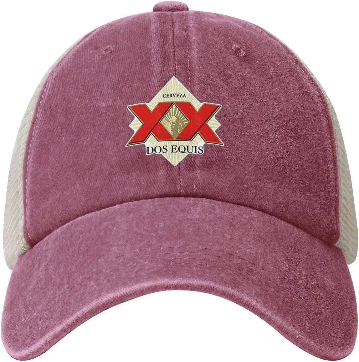 Cerveza Xx Dos Equis Logo Adjustable Baseball Cap Sport Vintage Washed Mesh Baseball Cap