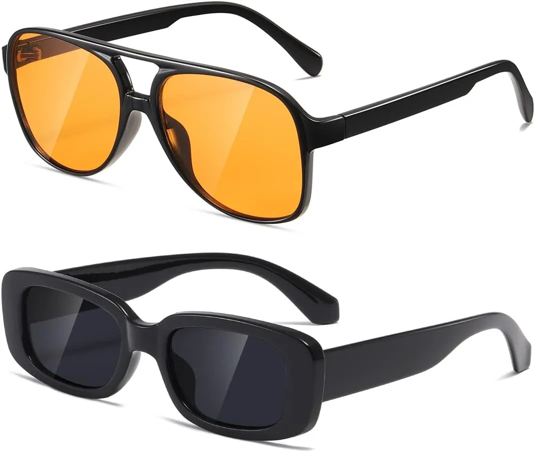 Classic Vintage Aviator Sunglasses for Women Men Large Frame Retro 70s Sunglasses