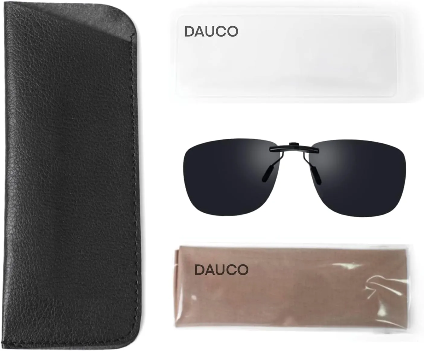 Clip On Sunglasses Polarized Clip On Sunglasses Over Prescription Glasses Non-Flip Up