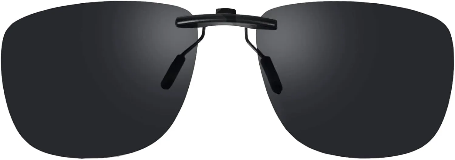 Clip On Sunglasses Polarized Clip On Sunglasses Over Prescription Glasses Non-Flip Up
