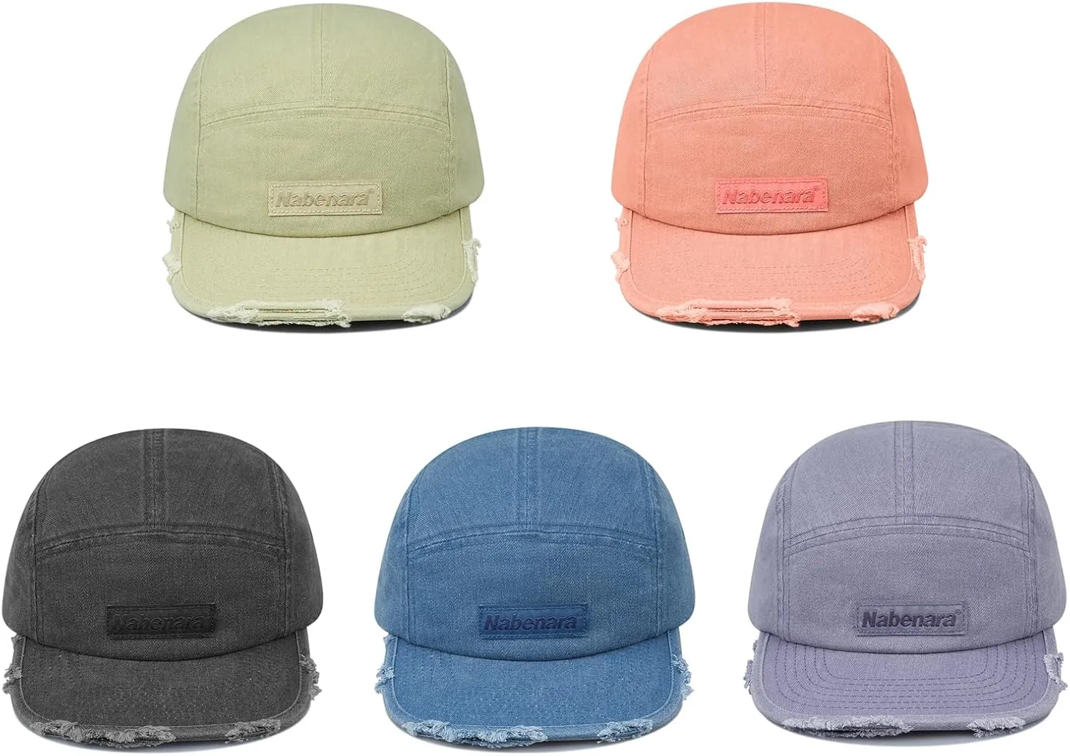 Croogo Washed Cotton 5 Panel Baseball Cap Vintage Dad Hat Unstructured Trucker Hats Umpire Cap Urban Street Biker Board Cap