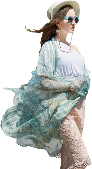 DANA XU 100% Pure Mulberry Crinkle Georgette Silk Large Size Wedding Pashmina Shawls and Wraps travel floral Scarf for Women