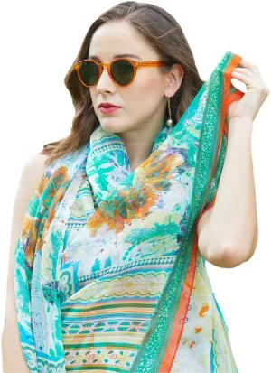 DANA XU 100% Pure Mulberry Crinkle Georgette Silk Large Size Wedding Pashmina Shawls and Wraps travel floral Scarf for Women