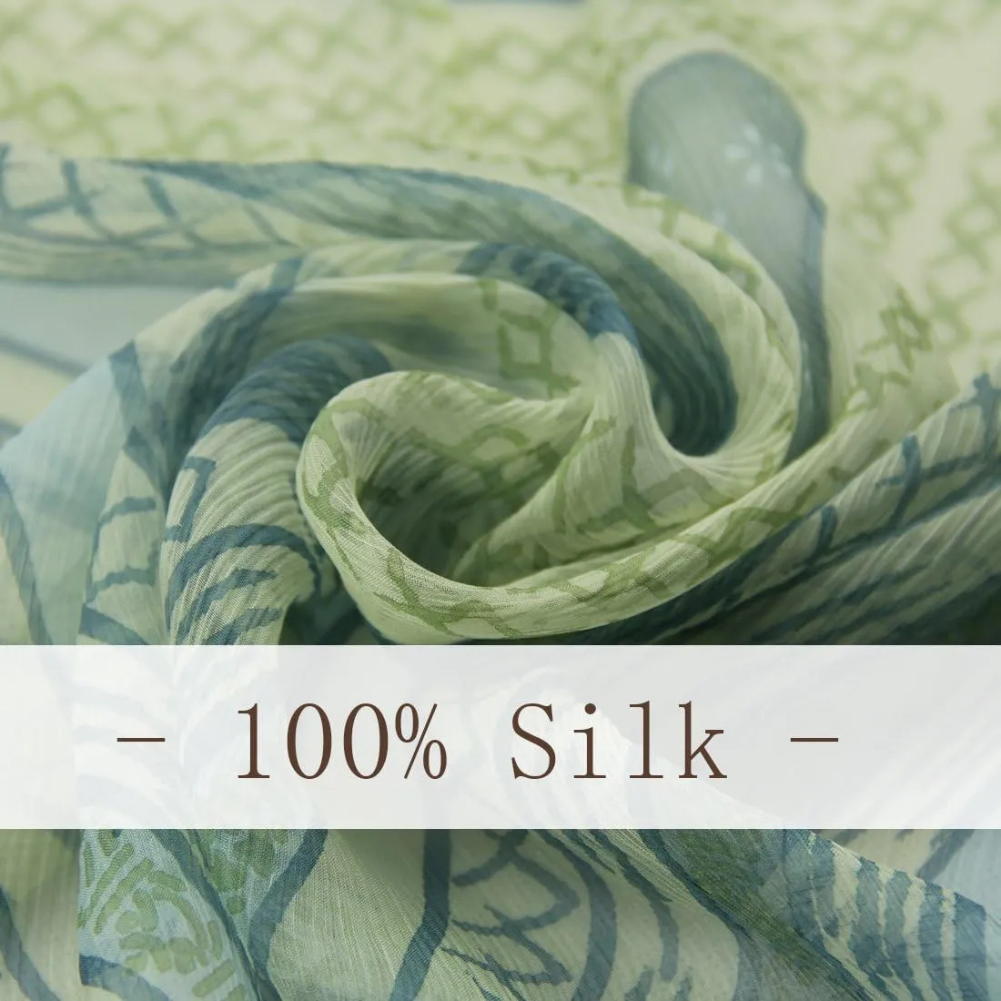 DANA XU 100% Pure Mulberry Crinkle Georgette Silk Large Size Wedding Pashmina Shawls and Wraps travel floral Scarf for Women