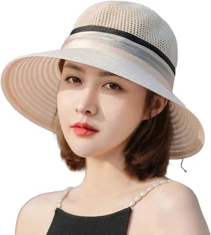 Derby Hat Women Organza Fascinator Church Bridal Wedding Tea Party Hat Elegant Wide Brim Sunhat Easter Outfit