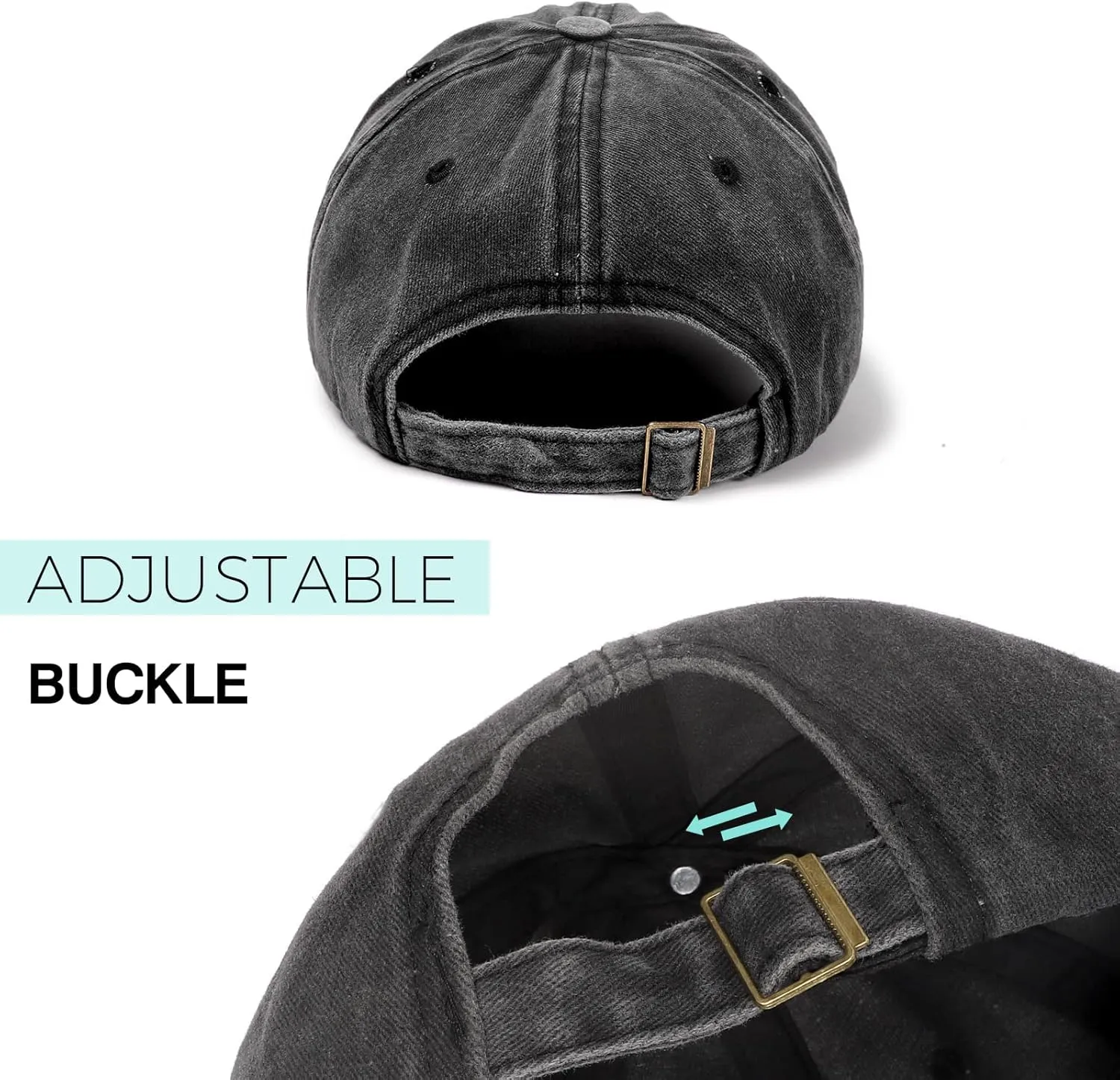Distressed Baseball Cap Dad Hats for Men Women Vintage Washed Cotton Trucker Hat Adjustable Low Profile Ball Caps
