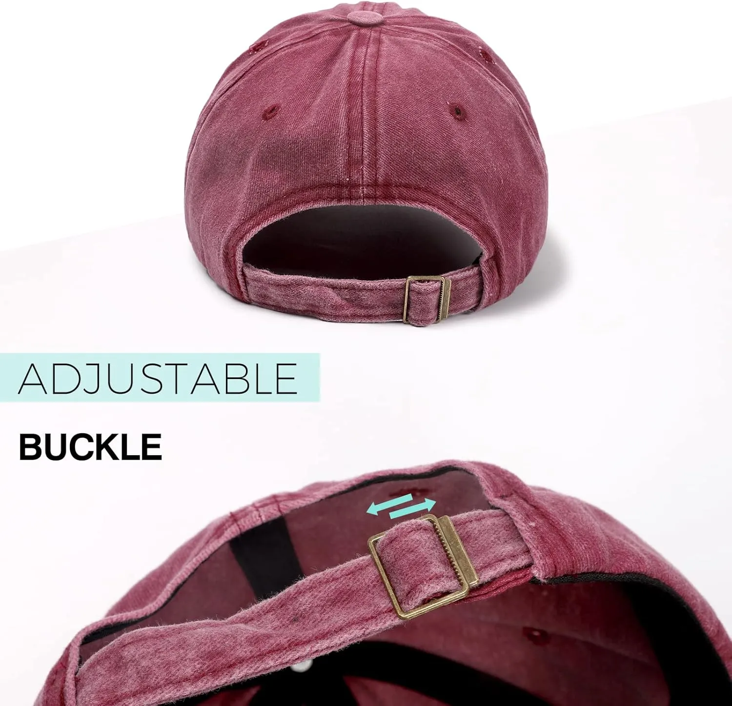 Distressed Baseball Cap Dad Hats for Men Women Vintage Washed Cotton Trucker Hat Adjustable Low Profile Ball Caps
