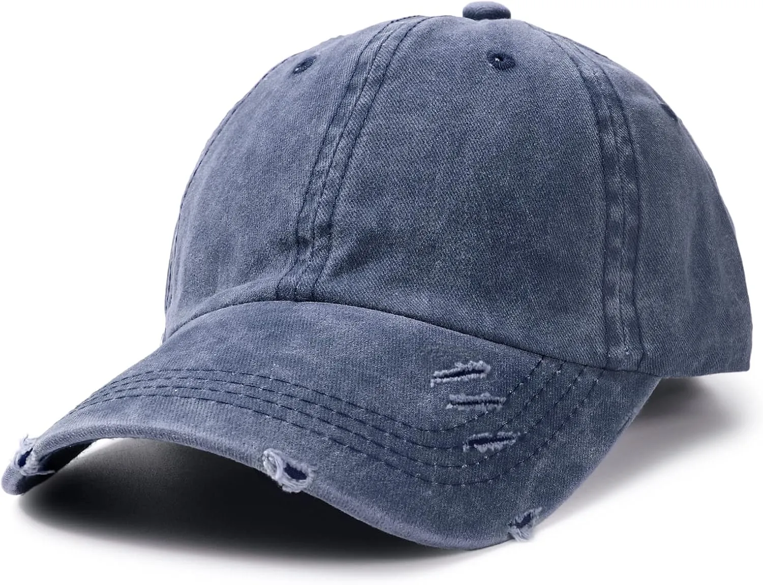 Distressed Baseball Cap Dad Hats for Men Women Vintage Washed Cotton Trucker Hat Adjustable Low Profile Ball Caps
