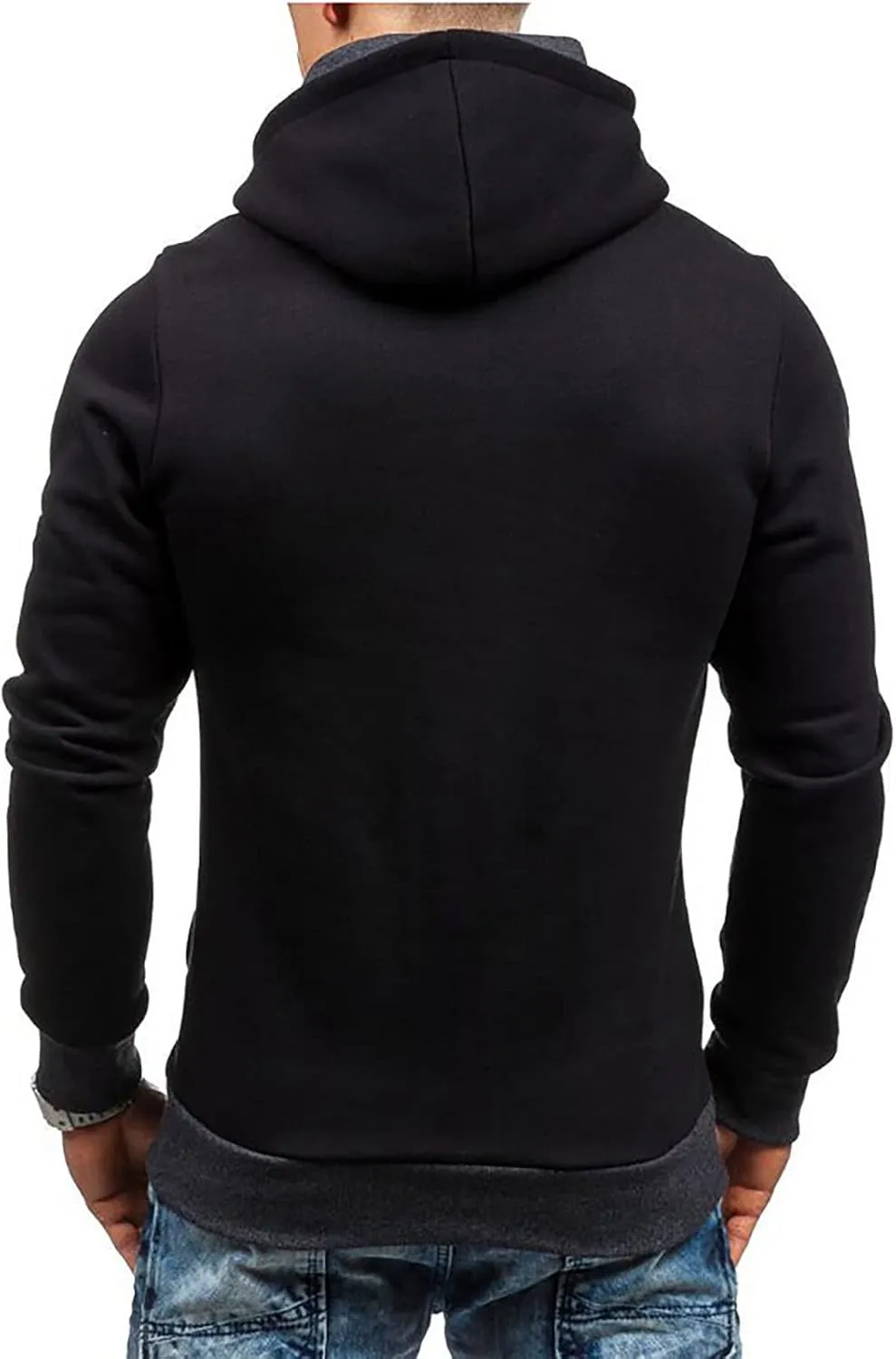 Dudubaby Fleece Hoodies For Men Men'S Casual Camouflage Sports Sweatshirt Long Sleeve Zipper Hooded Jacket Coat