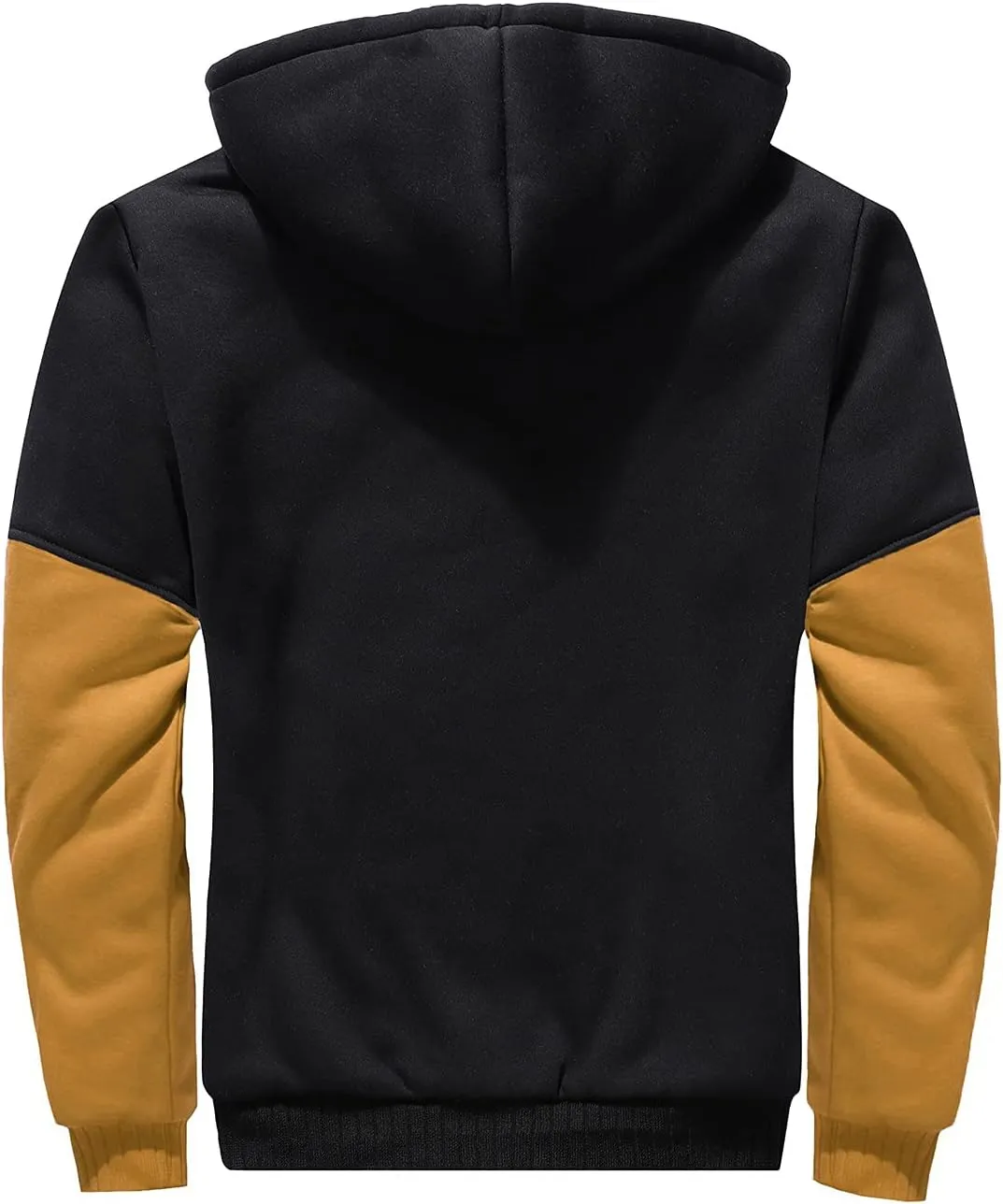 DuDubaby Men's Autumn and Winter Color Loose Casual Plush Jacket