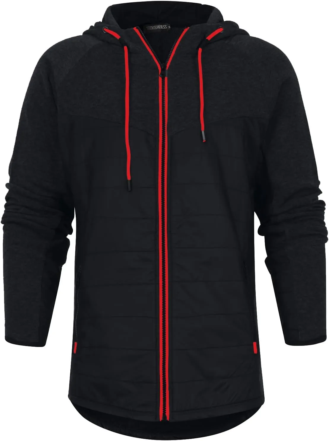 DuDubaby Men's Casual Camouflage Sports Sweatshirt Long Sleeve Zipper Hooded Jacket Coat