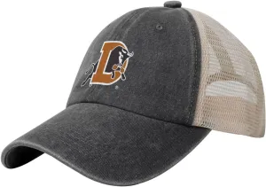 Durham Bulls Logo Hat Adjustable Athletic Vintage Washed Distressed Mesh Baseball Cap