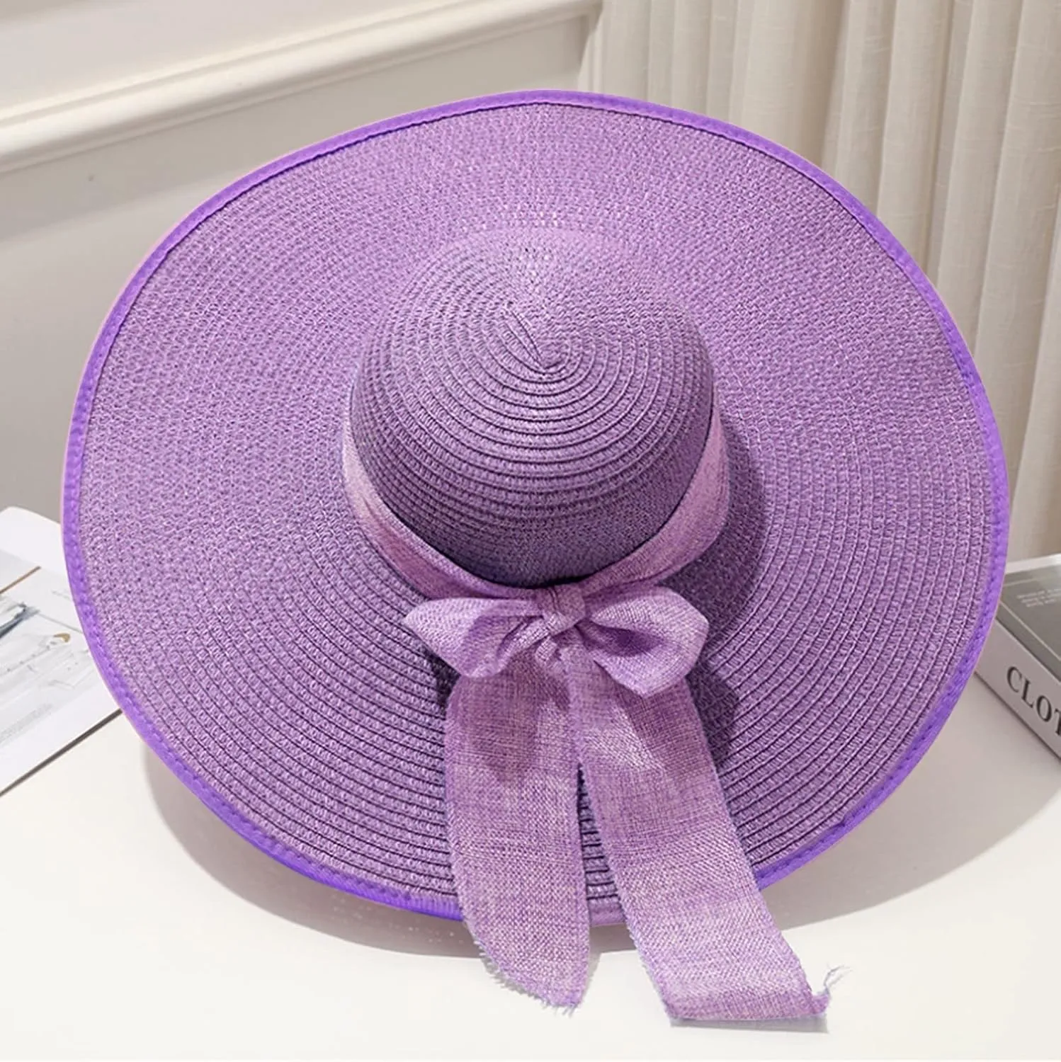 Fascinator Hats for Women Tea Party Ladies Wide Flat Brim Bucket Sun Hat Fashion Big Sunhat Derby Easter Outfit
