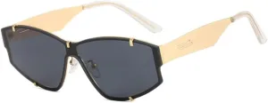 Fashion Cat Eye Sunglasses Women Vintage Rimless Shades Luxury Sun Glasses Frame UV400 Eyewear