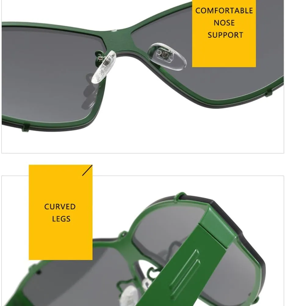 Fashion Cat Eye Sunglasses Women Vintage Rimless Shades Luxury Sun Glasses Frame UV400 Eyewear