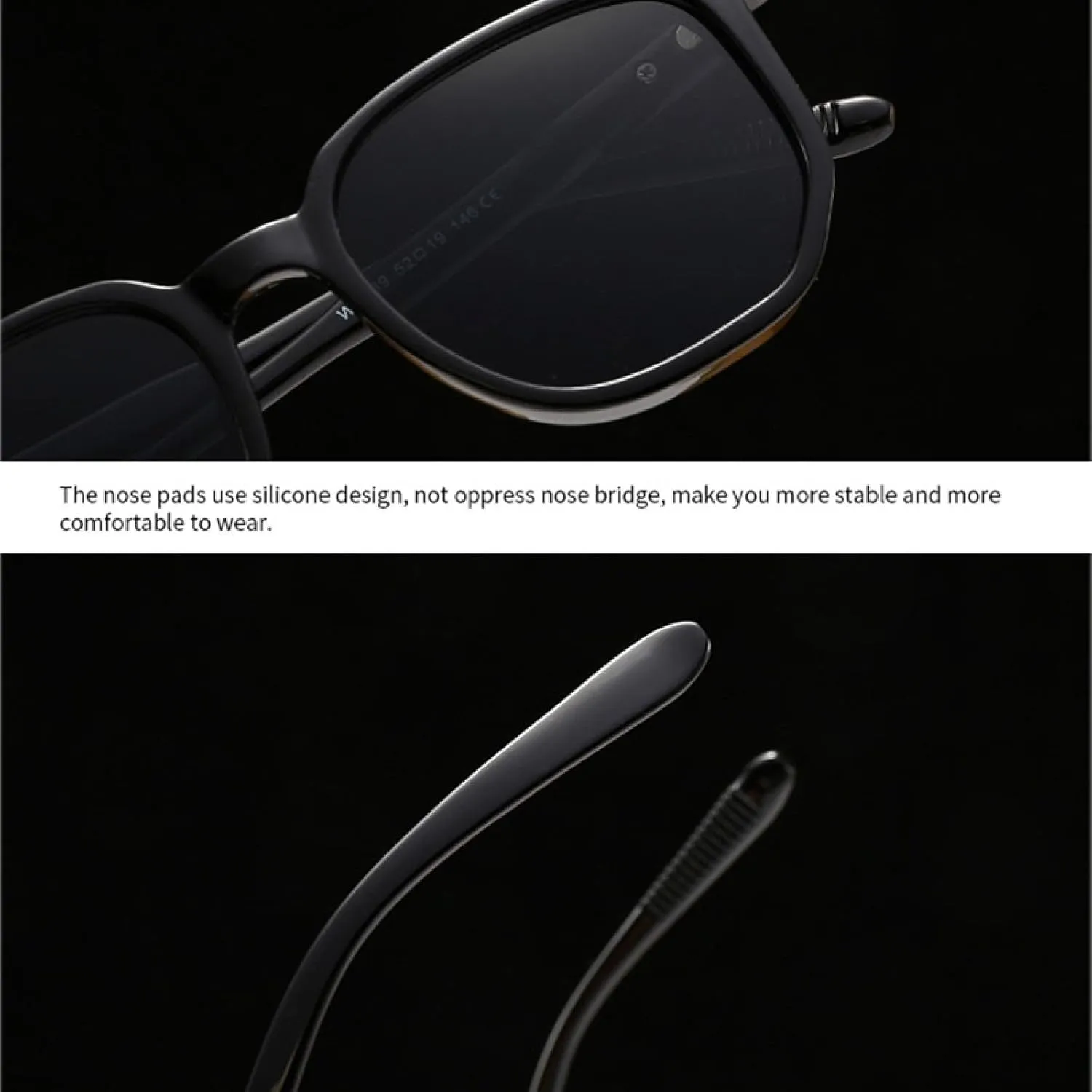 Fashion Polygon Sunglasses Women Gradient Shades Uv400 Vintage Rivets Men