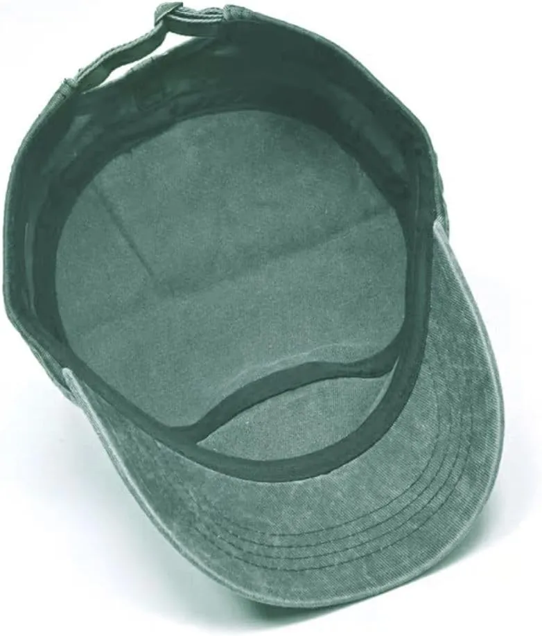 FASHIXD Military Hats for Men Washed Cotton Flat Cap for Outdoor Sports