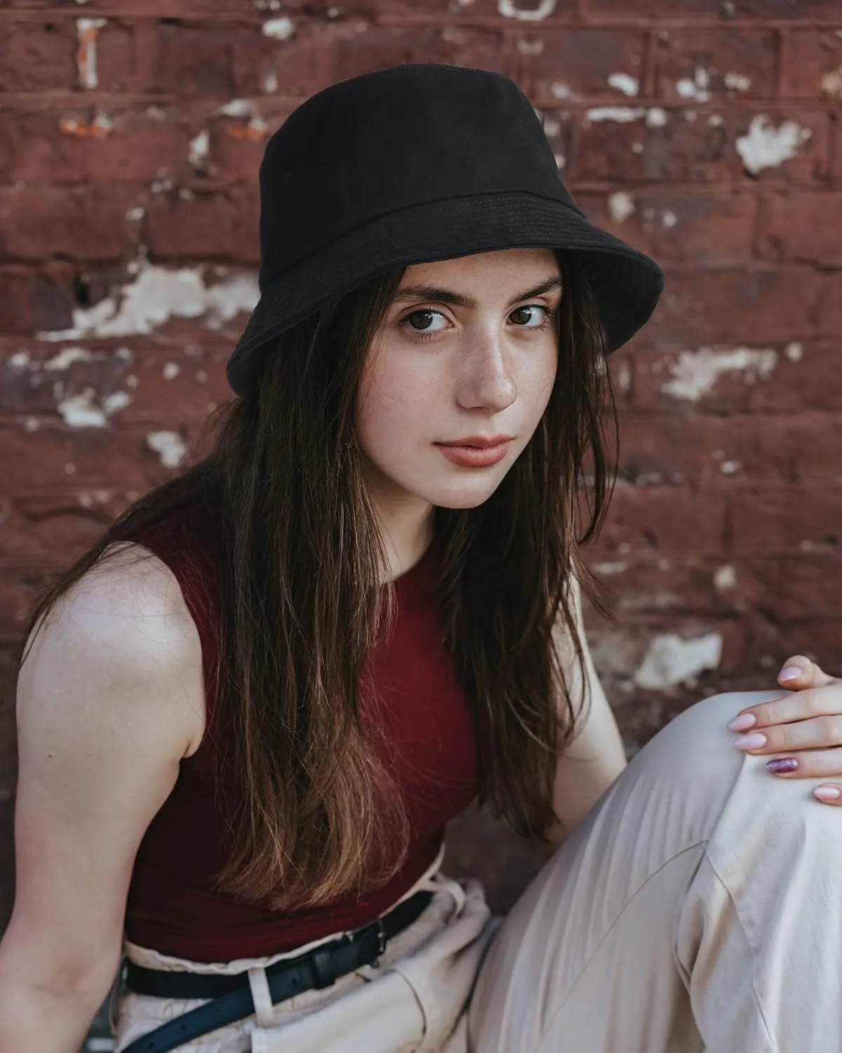 FURTALK Bucket Hats for Women Washed Cotton Packable Summer Beach Sun Hats Bucket Hat with Strings for Travel